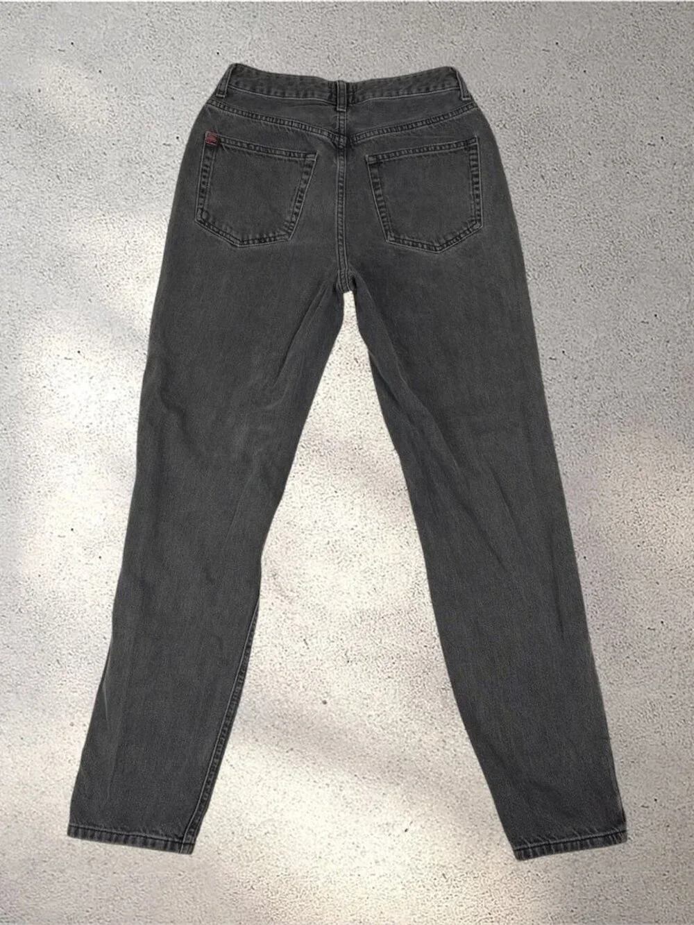 BDG Urban Outfitters Mom Jeans Women's W27 Black Distressed High Rise Grunge Y2K